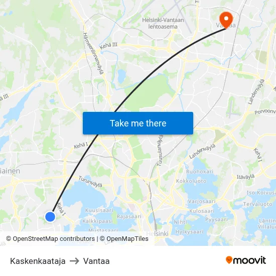 Forest Clearer to Vantaa map