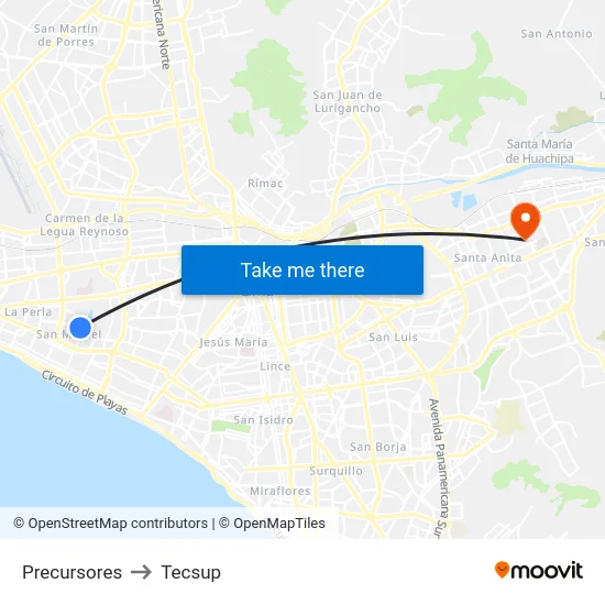 Precursores to Tecsup map