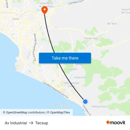 Av Industrial to Tecsup map
