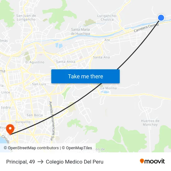 Principal, 49 to Colegio Medico Del Peru map