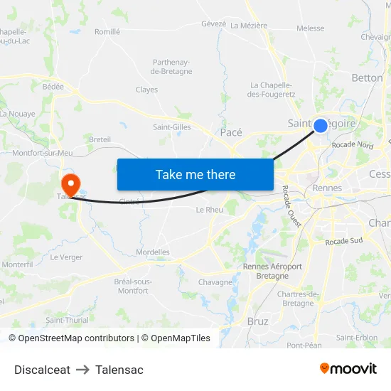 Discalceat to Talensac map