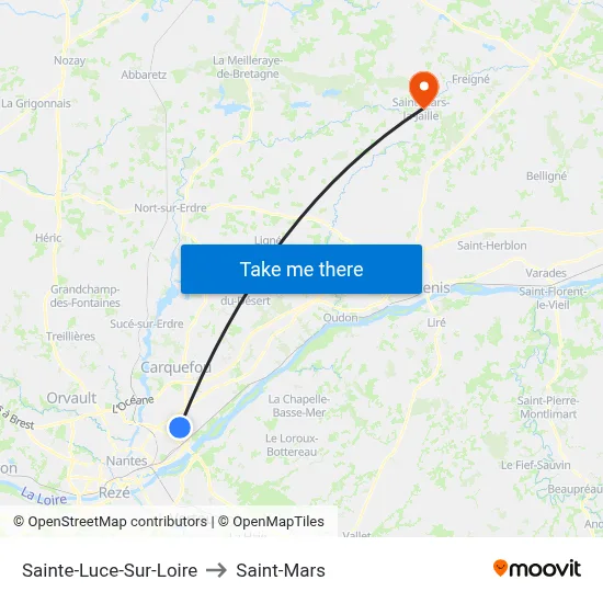 Sainte-Luce-Sur-Loire to Saint-Mars map