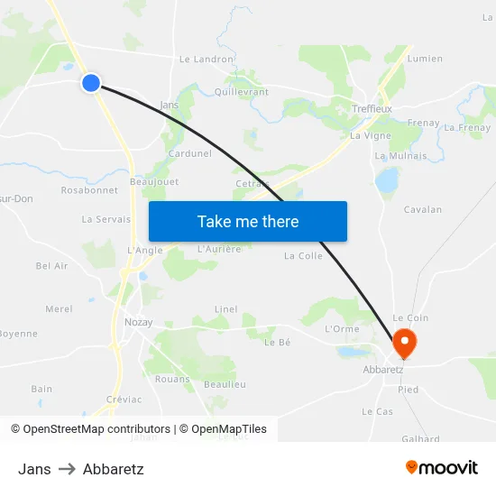 Jans to Abbaretz map