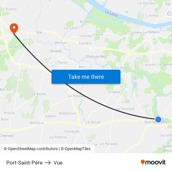 Port-Saint-Père to Vue map