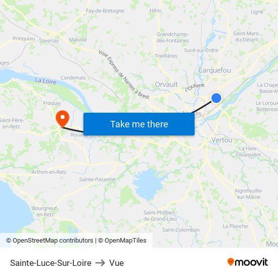 Sainte-Luce-Sur-Loire to Vue map