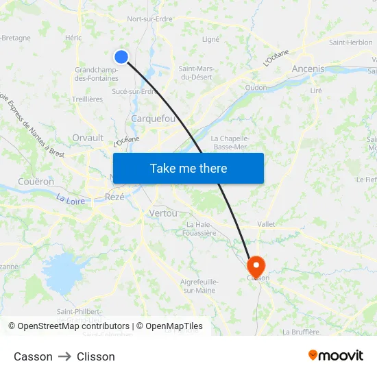 Casson to Clisson map