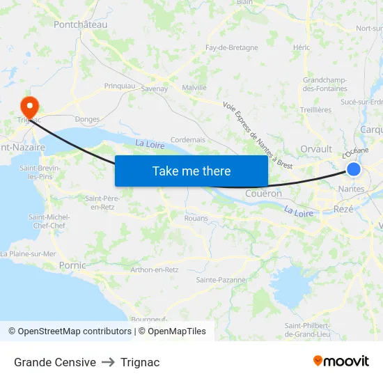 Grande Censive to Trignac map