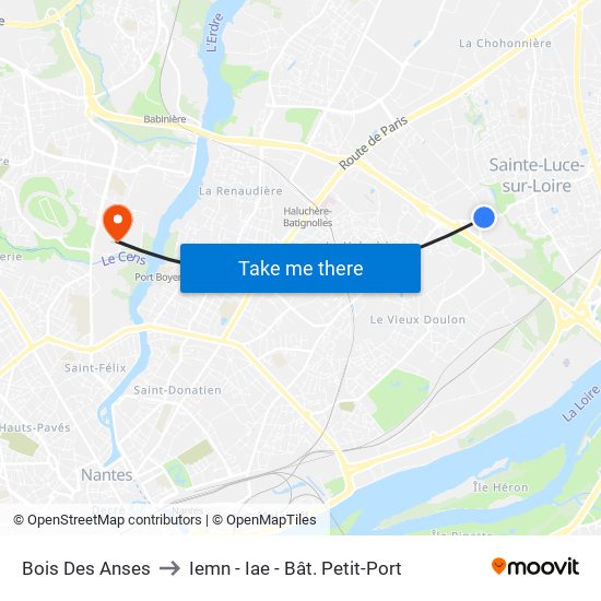 Bois Des Anses to Iemn - Iae - Bât. Petit-Port map