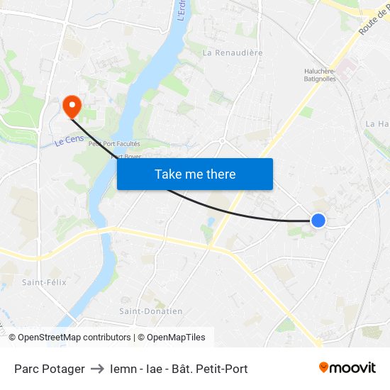 Parc Potager to Iemn - Iae - Bât. Petit-Port map