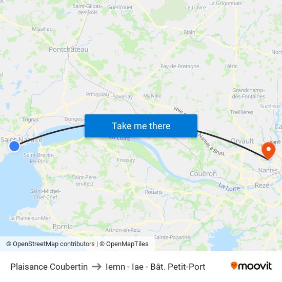 Plaisance Coubertin to Iemn - Iae - Bât. Petit-Port map