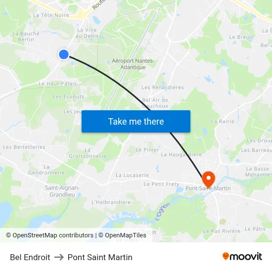 Bel Endroit to Pont Saint Martin map