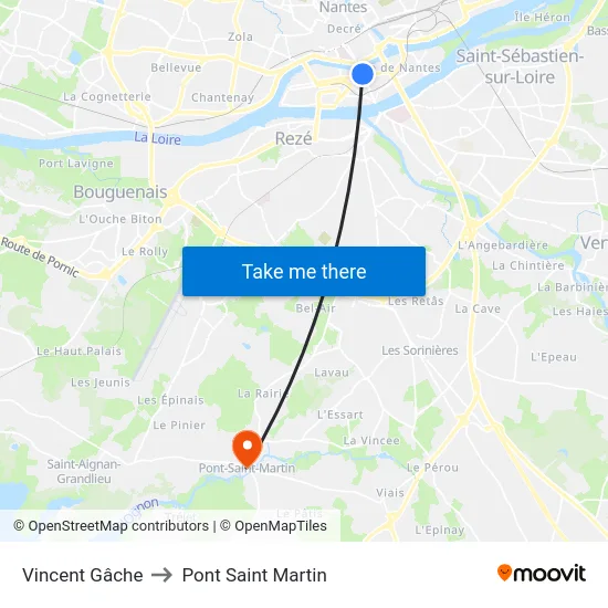 Vincent Gâche to Pont Saint Martin map