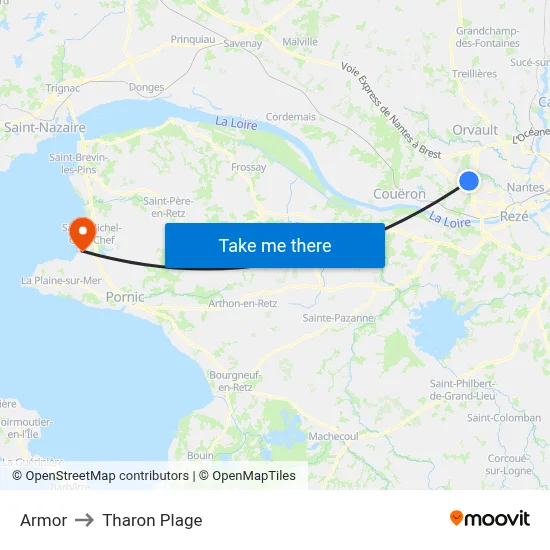 Armor to Tharon Plage map