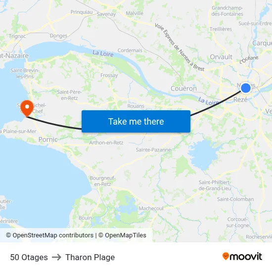 50 Otages to Tharon Plage map