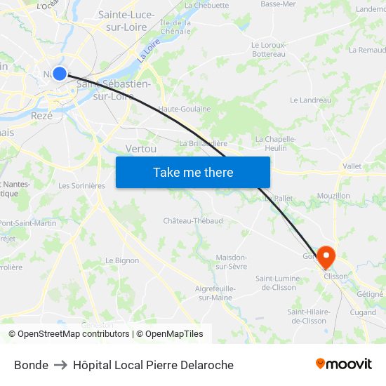 Bonde to Hôpital Local Pierre Delaroche map