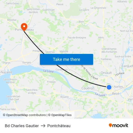 Bd Charles Gautier to Pontchâteau map