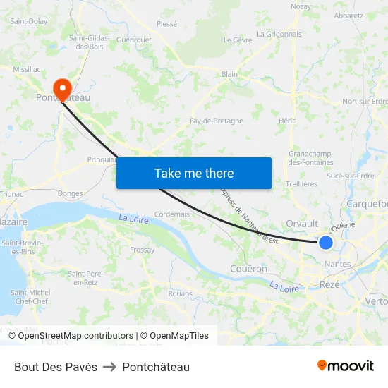 Bout Des Pavés to Pontchâteau map