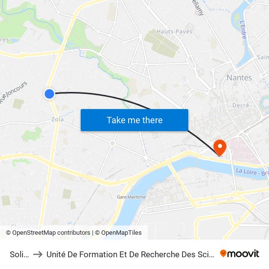 Solidarité to Unité De Formation Et De Recherche Des Sciences Pharmaceutiques Et Biologiques map