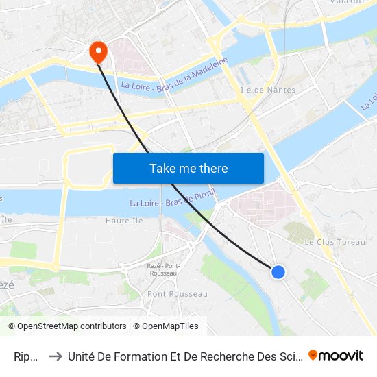 Ripossière to Unité De Formation Et De Recherche Des Sciences Pharmaceutiques Et Biologiques map