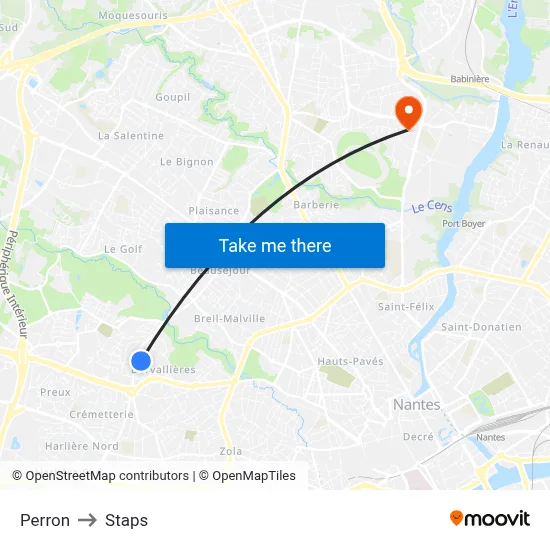 Perron to Staps map