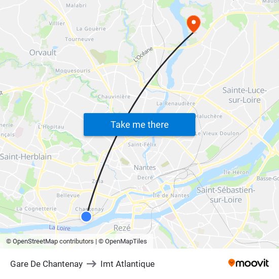 Gare De Chantenay to Imt Atlantique map