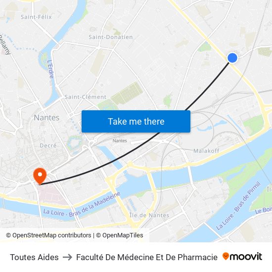 Toutes Aides to Faculté De Médecine Et De Pharmacie map