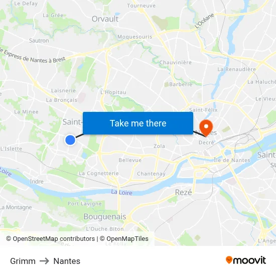 Grimm to Nantes map