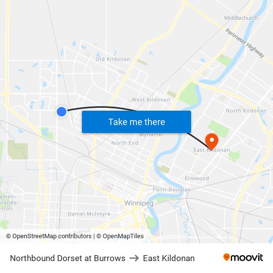 Northbound Dorset at Burrows to East Kildonan map