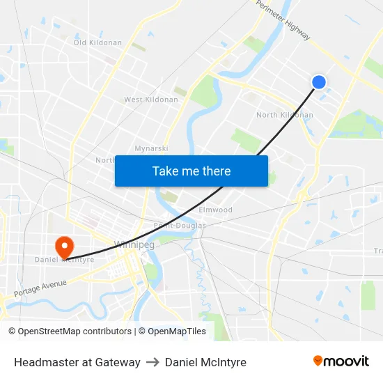 Headmaster at Gateway to Daniel McIntyre map