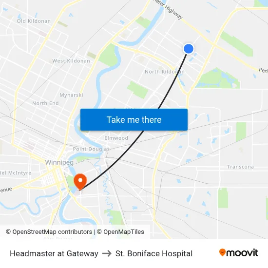 Headmaster at Gateway to St. Boniface Hospital map