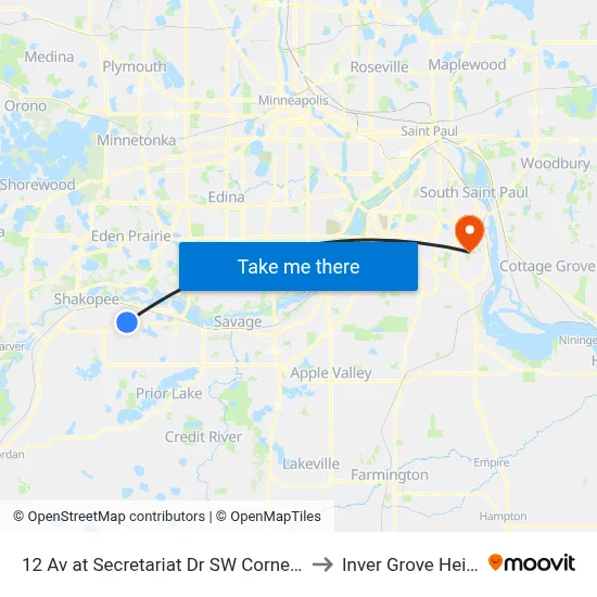 12 Av at Secretariat Dr SW Corner (3rd S to Inver Grove Heights map