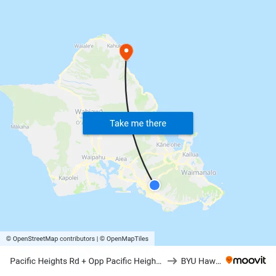 Pacific Heights Rd + Opp Pacific Heights Pl to BYU Hawaii map