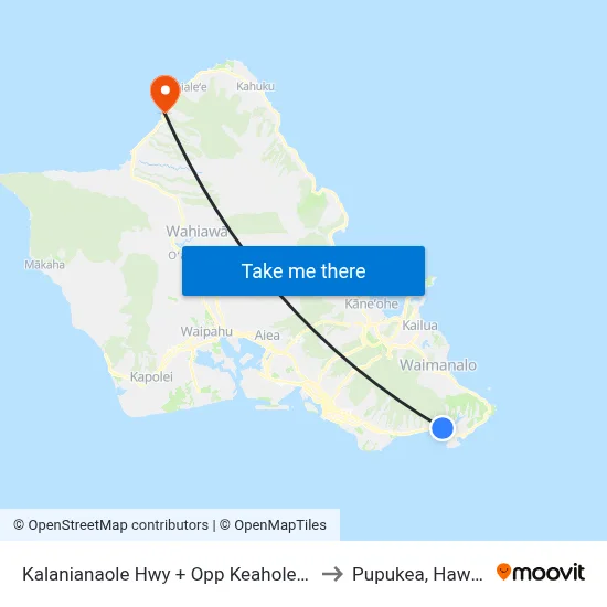 Kalanianaole Hwy + Opp Keahole St to Pupukea, Hawaii map