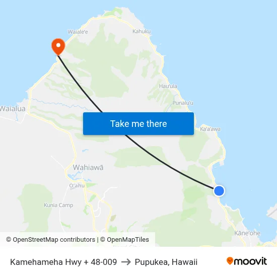 Kamehameha Hwy + 48-009 to Pupukea, Hawaii map