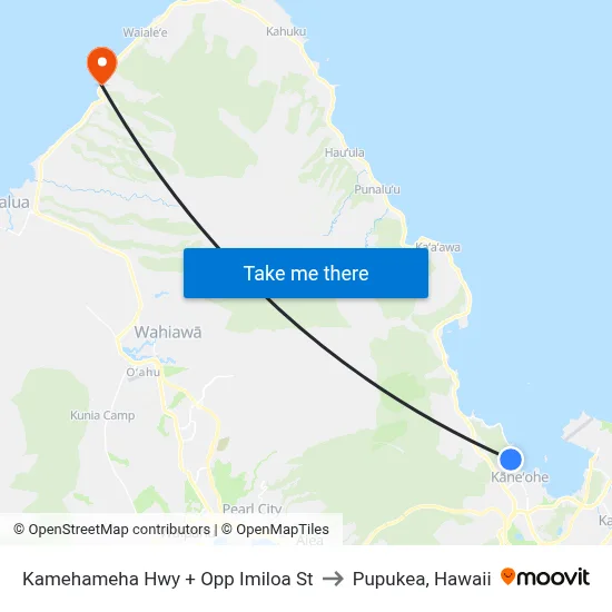 Kamehameha Hwy + Opp Imiloa St to Pupukea, Hawaii map
