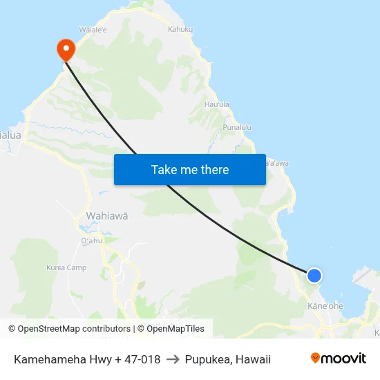 Kamehameha Hwy + 47-018 to Pupukea, Hawaii map