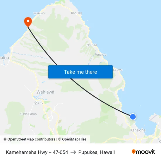 Kamehameha Hwy + 47-054 to Pupukea, Hawaii map