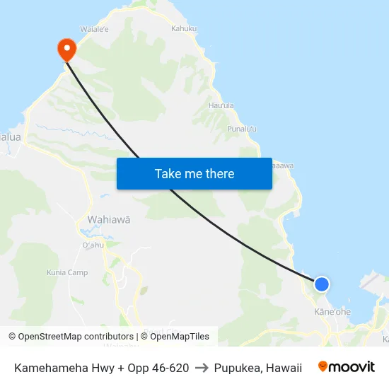 Kamehameha Hwy + Opp 46-620 to Pupukea, Hawaii map