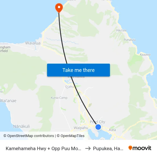 Kamehameha Hwy + Opp Puu Momi St to Pupukea, Hawaii map