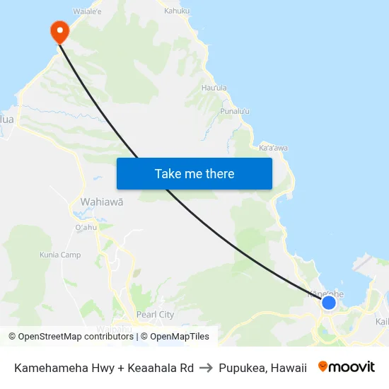 Kamehameha Hwy + Keaahala Rd to Pupukea, Hawaii map
