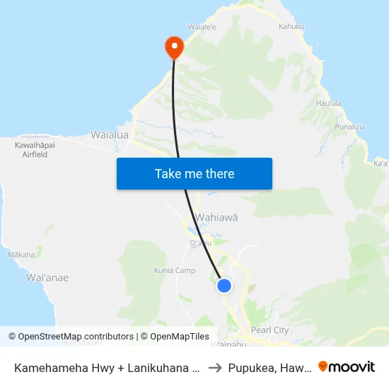 Kamehameha Hwy + Lanikuhana Ave to Pupukea, Hawaii map