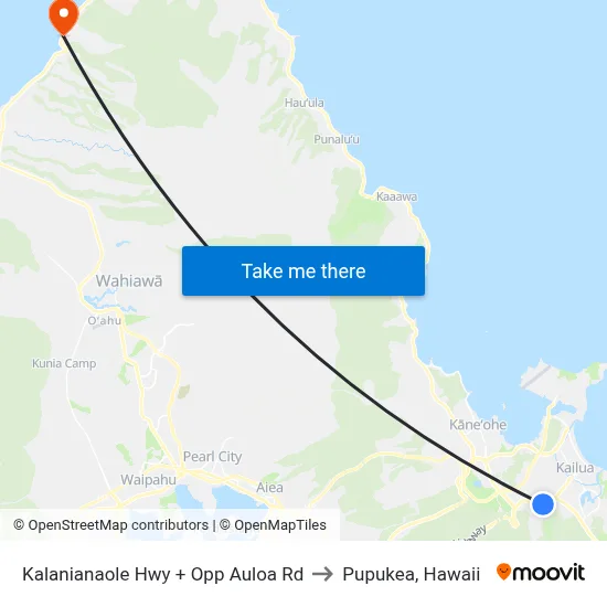 Kalanianaole Hwy + Opp Auloa Rd to Pupukea, Hawaii map