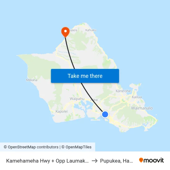 Kamehameha Hwy + Opp Laumaka St to Pupukea, Hawaii map