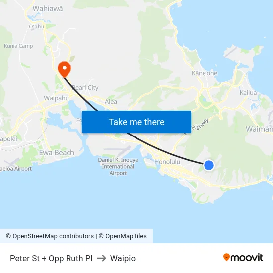 Peter St + Opp Ruth Pl to Waipio map