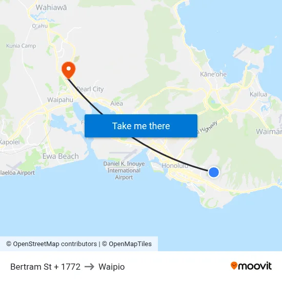 Bertram St + 1772 to Waipio map