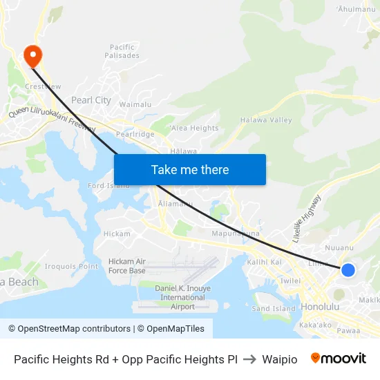 Pacific Heights Rd + Opp Pacific Heights Pl to Waipio map