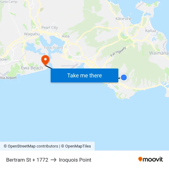 Bertram St + 1772 to Iroquois Point map