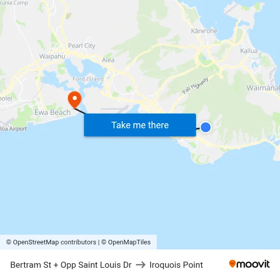 Bertram St + Opp Saint Louis Dr to Iroquois Point map