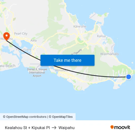 Kealahou St + Kipukai Pl to Waipahu map