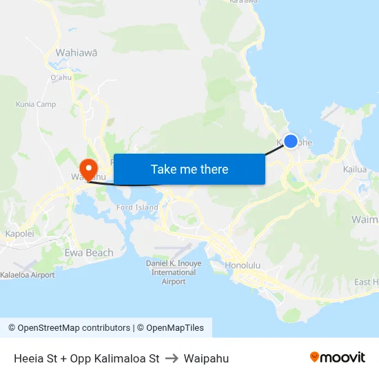 Heeia St + Opp Kalimaloa St to Waipahu map
